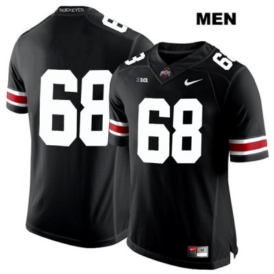 Men's NCAA Ohio State Buckeyes Zaid Hamdan #68 College Stitched No Name Authentic Nike White Number Black Football Jersey HX20C72WK